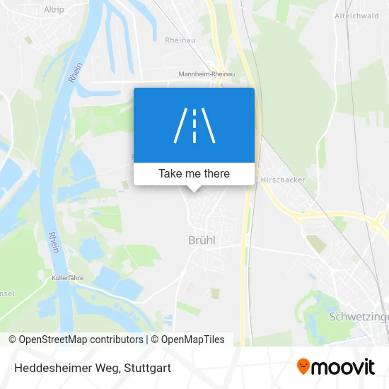 Карта Heddesheimer Weg