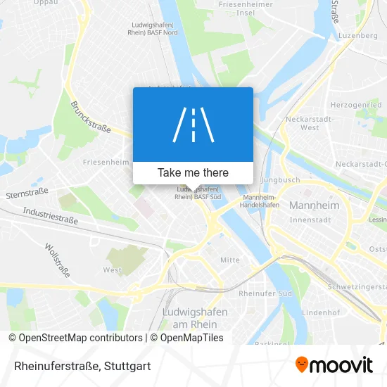 Rheinuferstraße map