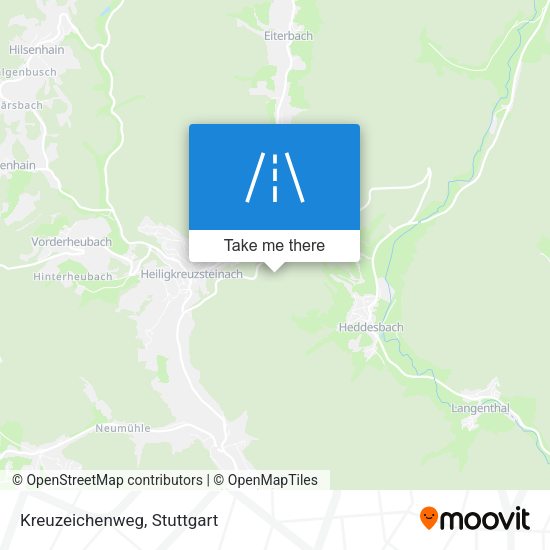Kreuzeichenweg map
