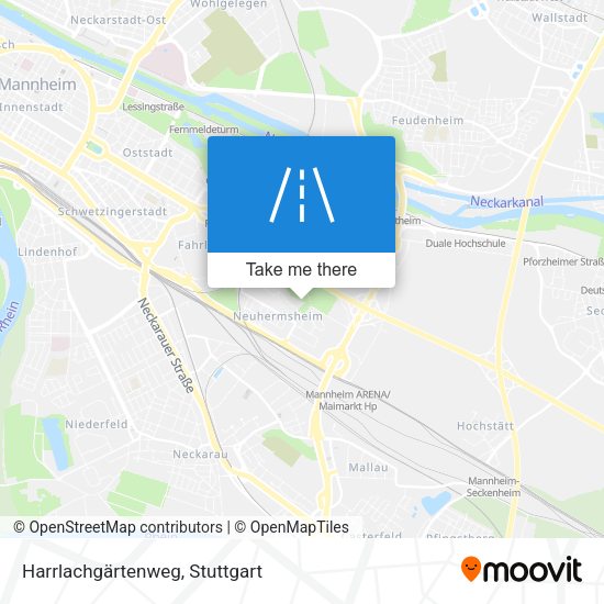 Harrlachgärtenweg map