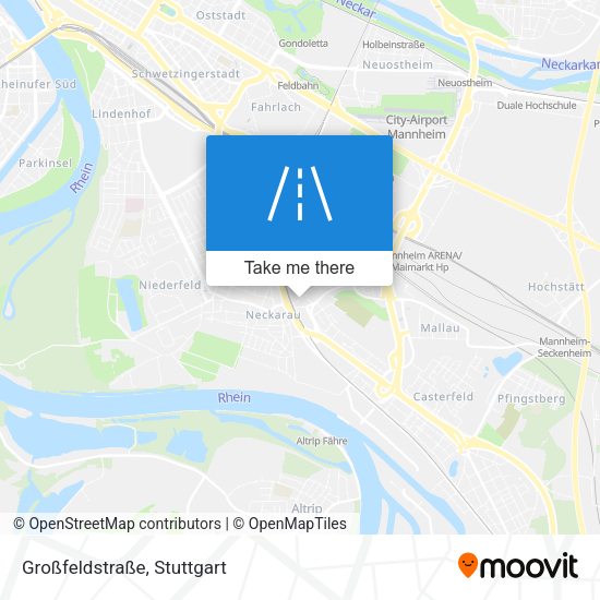 Карта Großfeldstraße