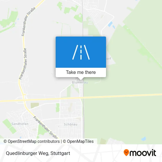 Quedlinburger Weg map