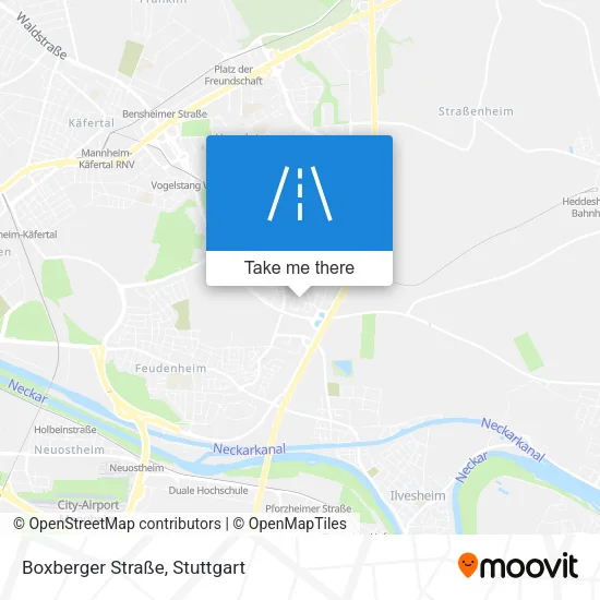 Карта Boxberger Straße