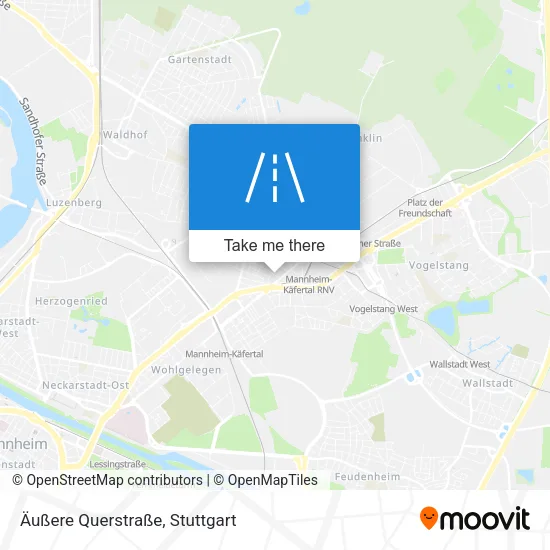 Карта Äußere Querstraße