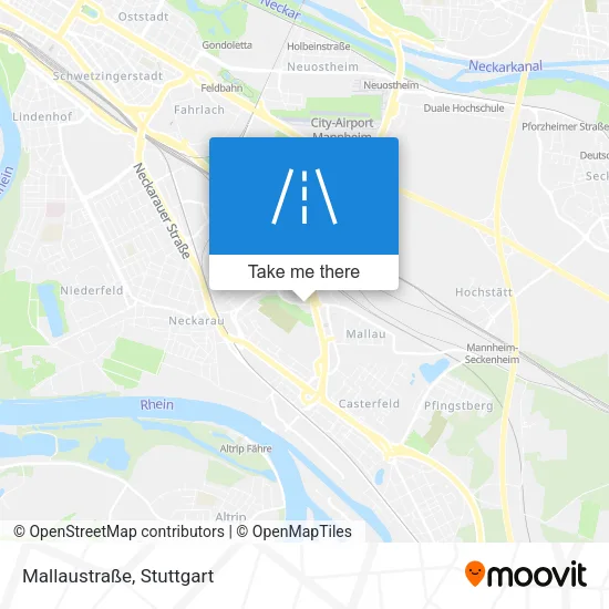 Карта Mallaustraße