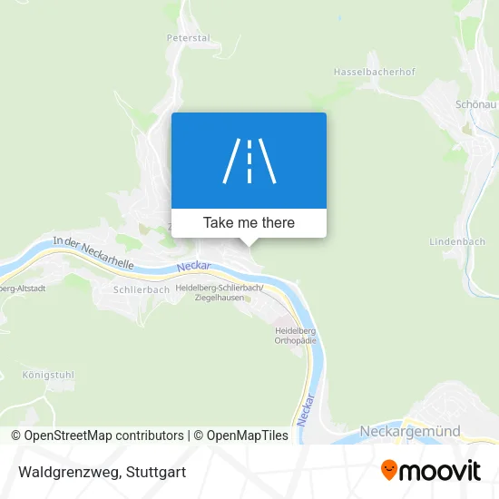 Карта Waldgrenzweg