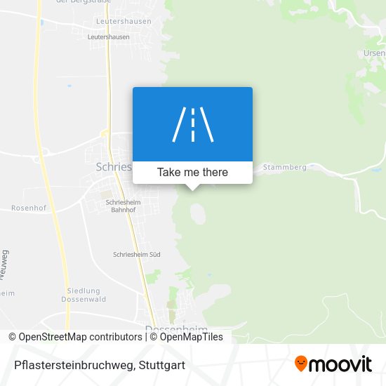 Pflastersteinbruchweg map