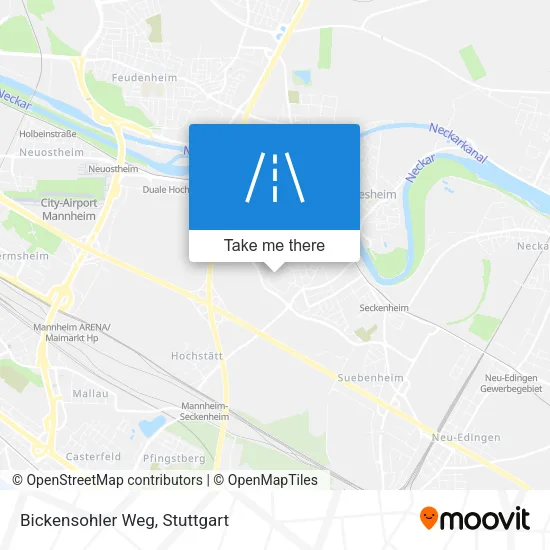 Карта Bickensohler Weg