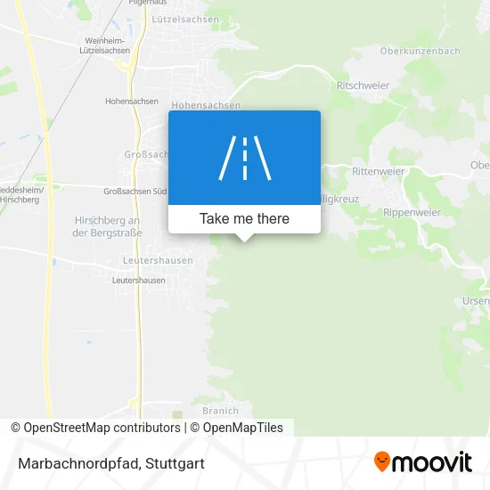 Marbachnordpfad map