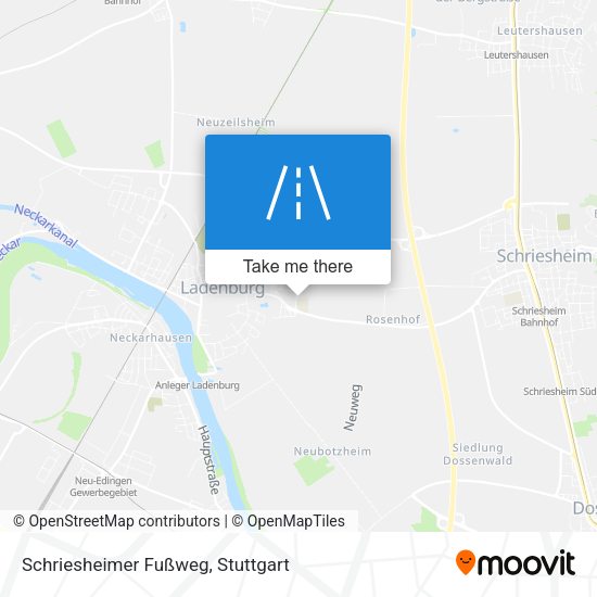 Schriesheimer Fußweg map