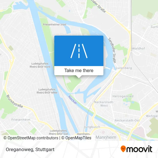 Карта Oreganoweg