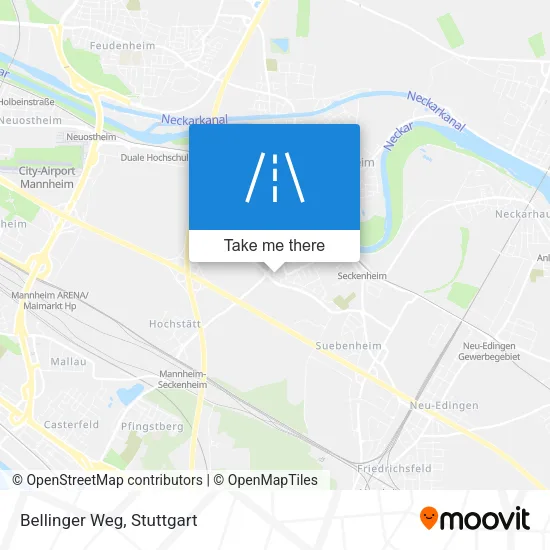 Карта Bellinger Weg