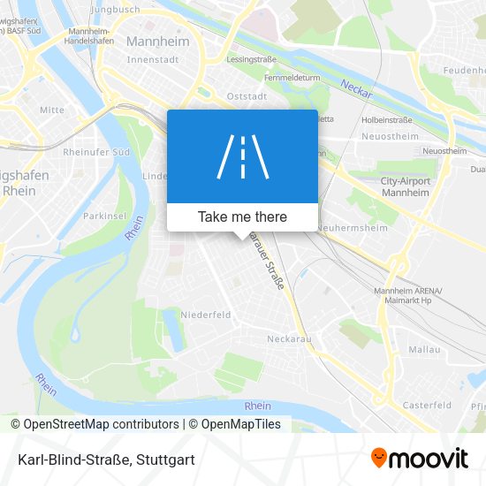 Karl-Blind-Straße map