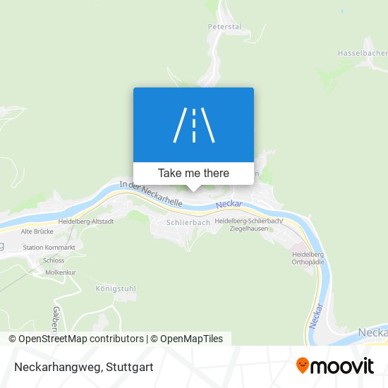 Neckarhangweg map