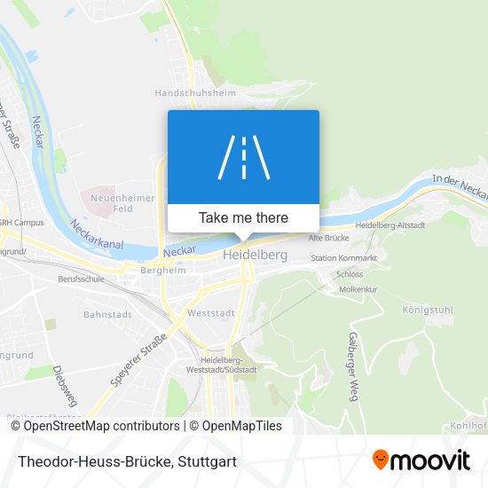 Theodor-Heuss-Brücke map