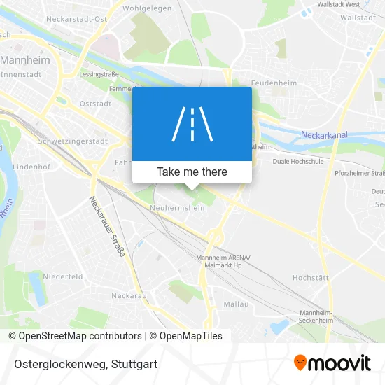 Osterglockenweg map