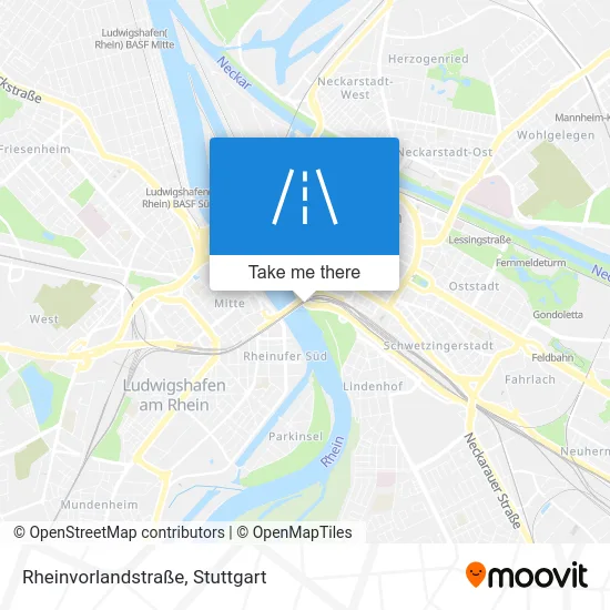 Rheinvorlandstraße map