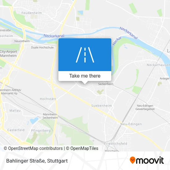 Карта Bahlinger Straße