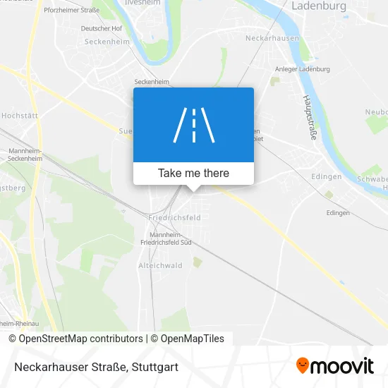 Карта Neckarhauser Straße
