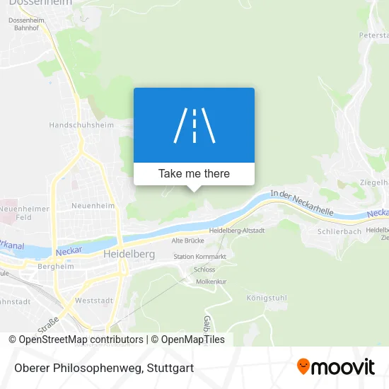 Карта Oberer Philosophenweg