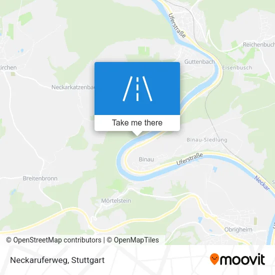 Карта Neckaruferweg