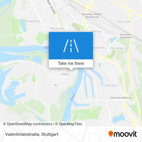 Карта Valentinianstraße