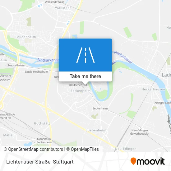 Карта Lichtenauer Straße