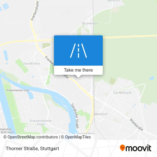 Карта Thorner Straße