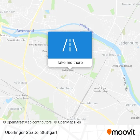 Карта Überlinger Straße