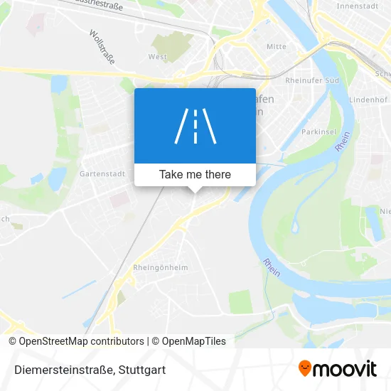 Карта Diemersteinstraße