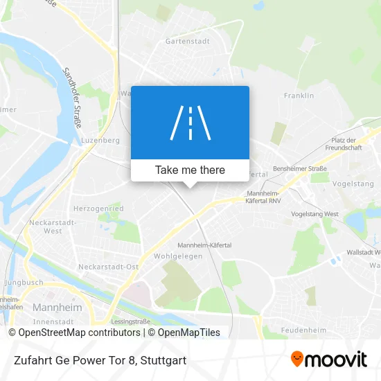 Карта Zufahrt Ge Power Tor 8