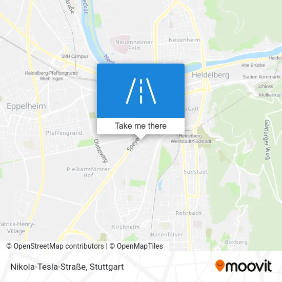 Карта Nikola-Tesla-Straße