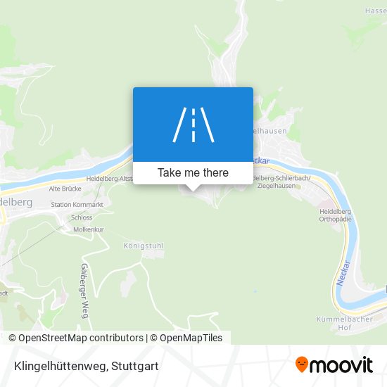 Klingelhüttenweg map