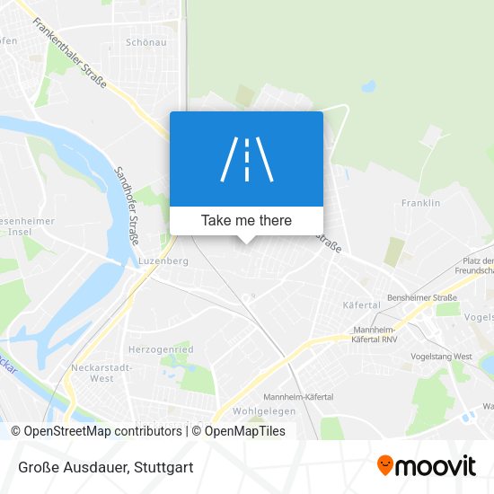 Große Ausdauer map