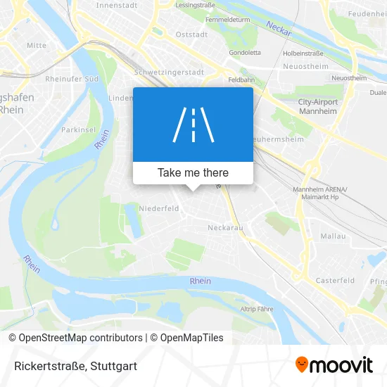 Карта Rickertstraße