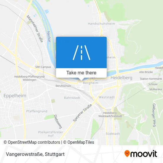 Карта Vangerowstraße