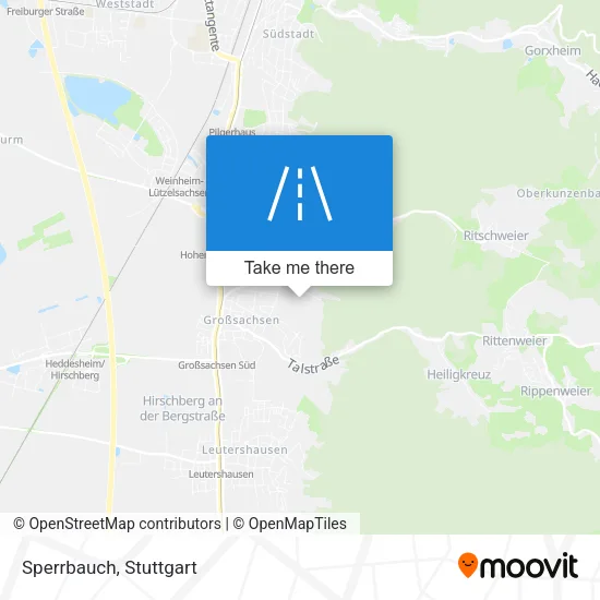 Карта Sperrbauch