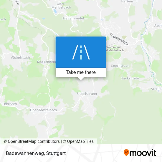 Карта Badewannenweg