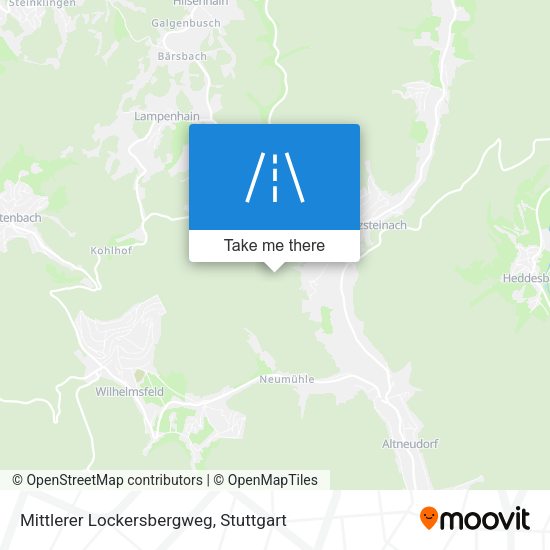 Mittlerer Lockersbergweg map