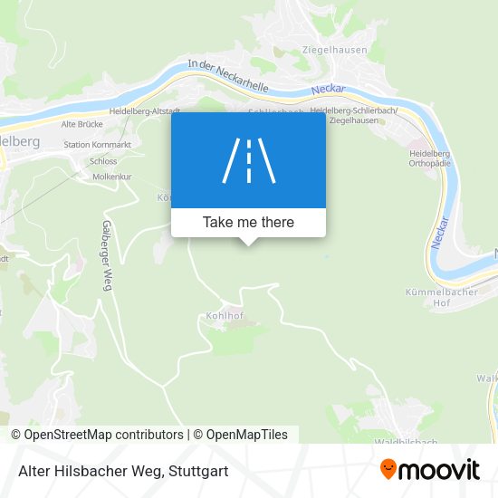 Alter Hilsbacher Weg map
