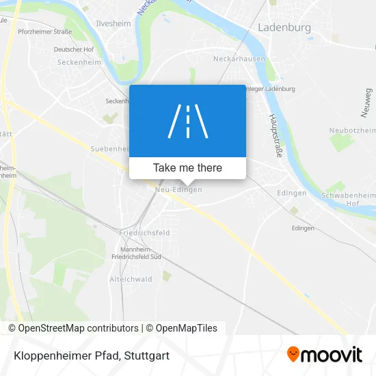 Kloppenheimer Pfad map