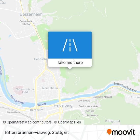 Bittersbrunnen-Fußweg map