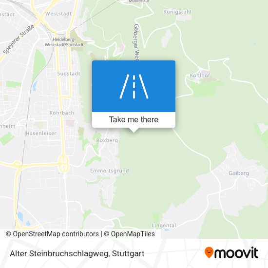 Alter Steinbruchschlagweg map