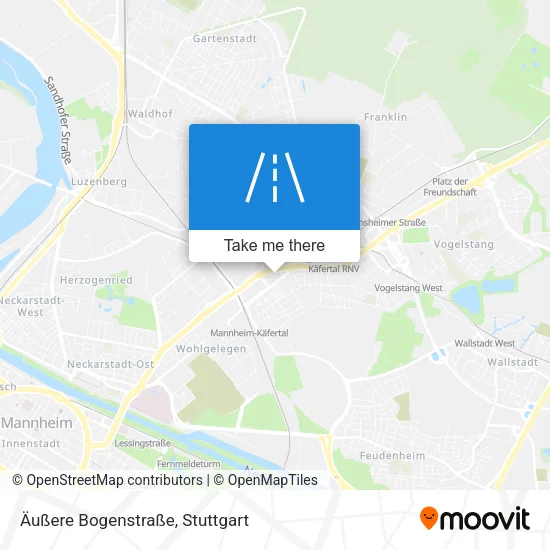 Карта Äußere Bogenstraße