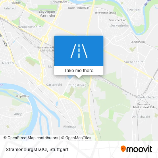 Карта Strahlenburgstraße