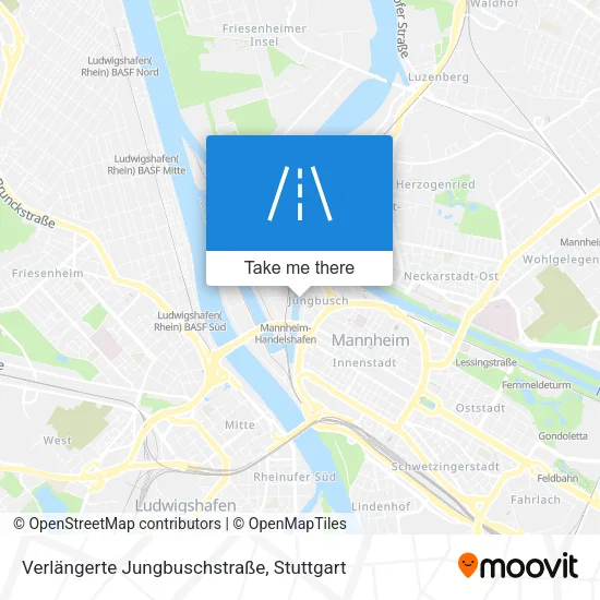 Карта Verlängerte Jungbuschstraße