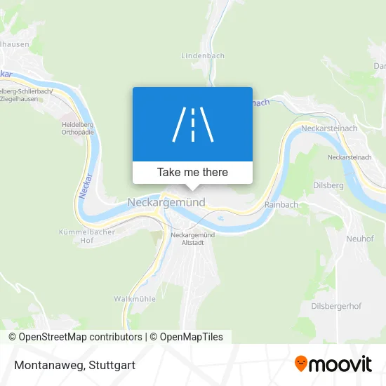 Карта Montanaweg