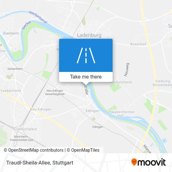 Карта Traudl-Sheila-Allee