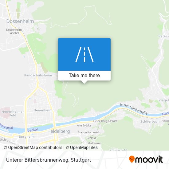 Unterer Bittersbrunnenweg map
