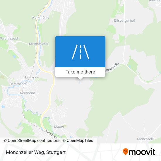 Mönchzeller Weg map